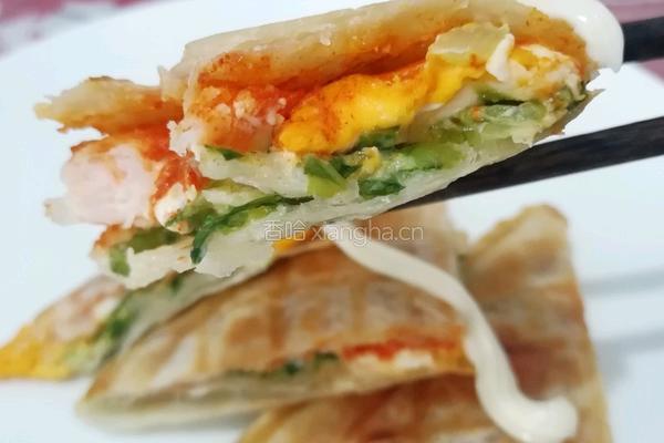 鸡蛋手抓饼的做法图解12