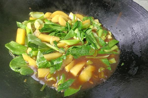土豆炖小白菜的做法图解8