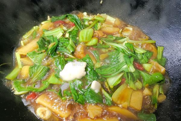 土豆炖小白菜的做法图解9