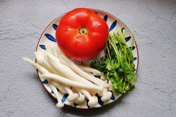 西红柿海鲜菇汤的做法图解1