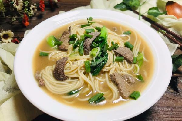 猪肝汤面的做法图解12