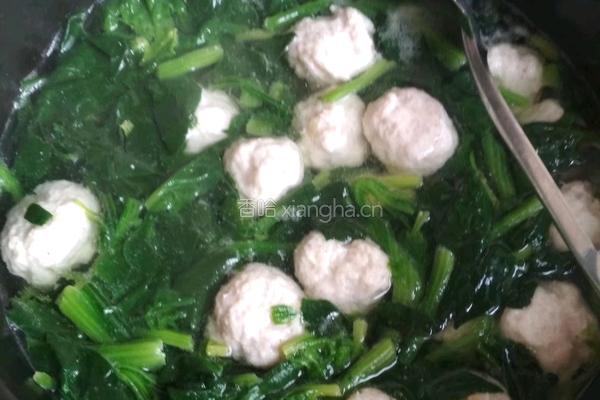 菠菜肉丸汤的做法图解11