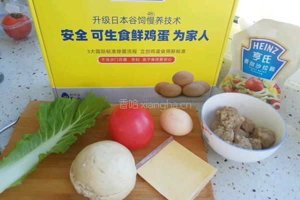 巨无霸中式汉堡包的做法图解1