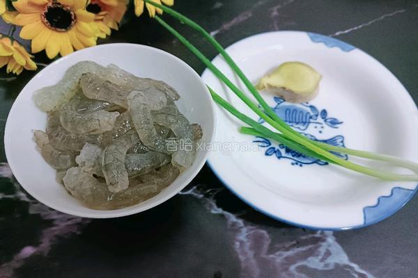 荠菜虾圆的做法图解2