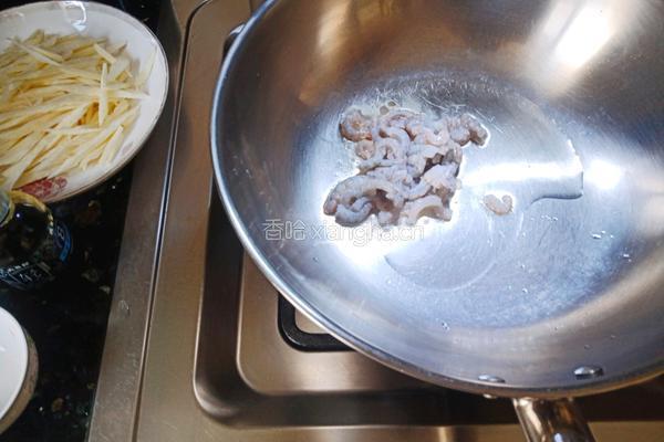 味美茭白炒虾仁的做法图解3