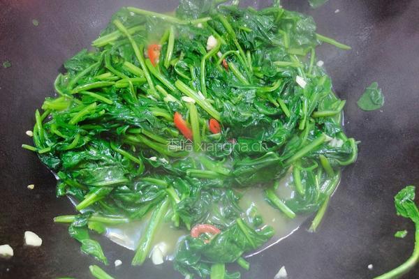 蒜香菠菜的做法图解6