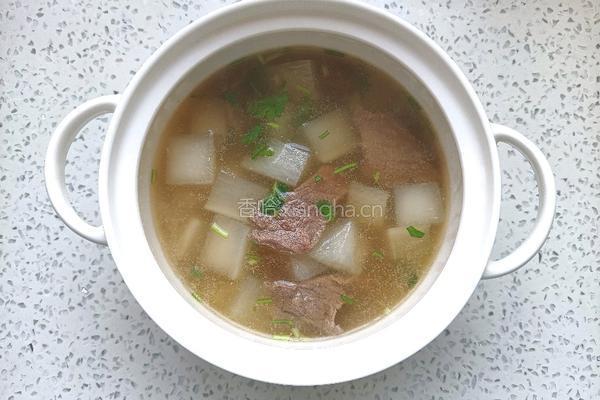 牛肉萝卜汤的做法图解11