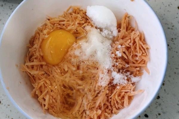 红薯鸡蛋饼的做法图解4