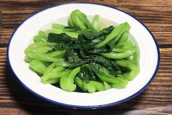 香菇炒小白菜的做法图解6