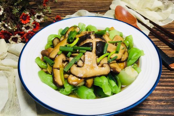 香菇炒小白菜的做法图解13