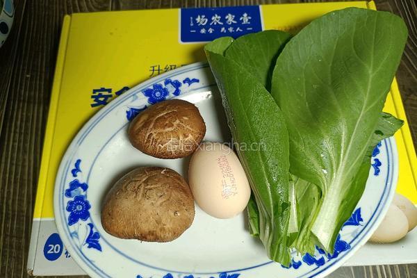 青菜鸡蛋汤面的做法图解1