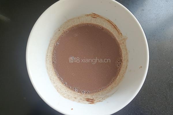 椰香零糖可可戚风蛋糕的做法图解5