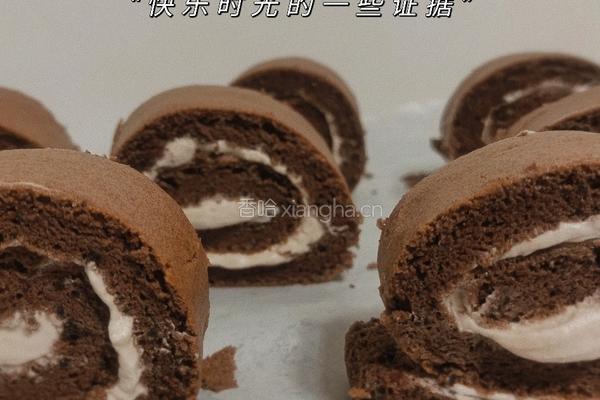 巧克力奶油蛋糕卷的做法图解13