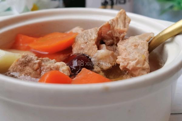胡萝卜山药瘦肉汤的做法图解8