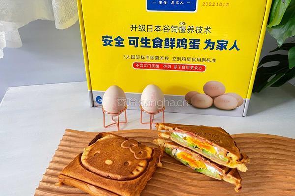 热压鸡蛋三明治