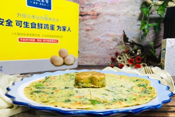 芥菜苗鸡蛋饼的做法图解9