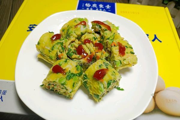 小白菜鸡蛋饼的做法图解9