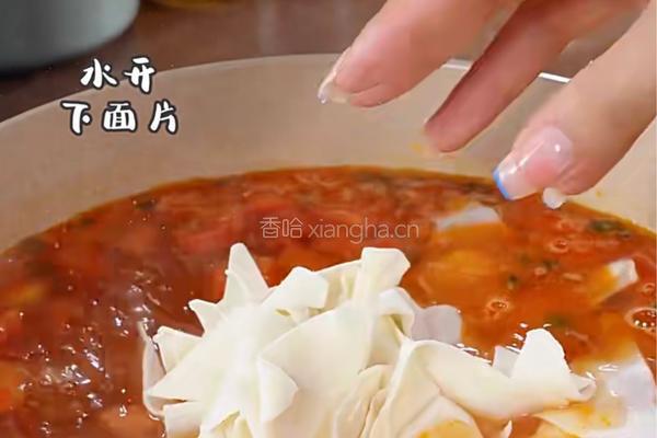 番茄鸡蛋面片汤的做法图解5
