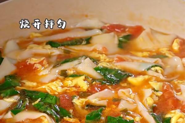 番茄鸡蛋面片汤的做法图解6
