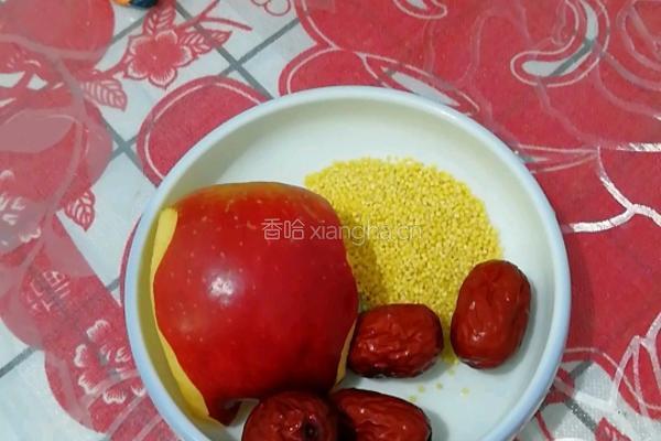 苹果小米糊的做法图解1