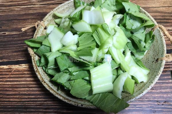 小白菜炖豆渣的做法图解5