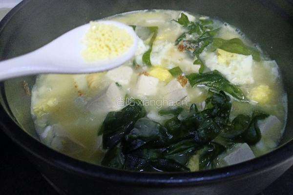 裙带菜豆腐汤的做法图解10