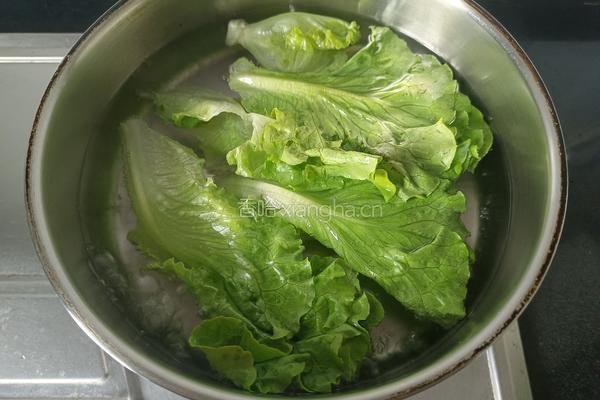 白灼生菜的做法图解3