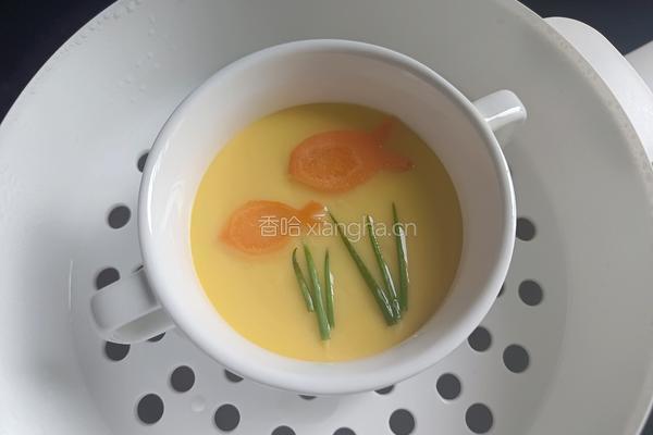 可爱的小鱼水蒸蛋的做法图解7