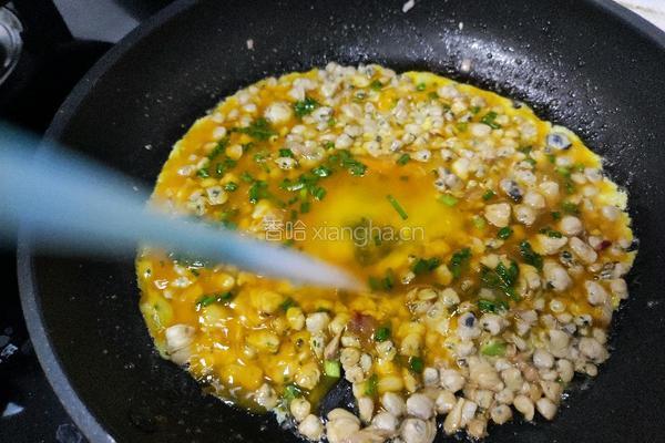 蚬肉炒蛋的做法图解6