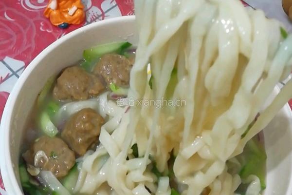 肉丸鸡蛋手擀面的做法图解13