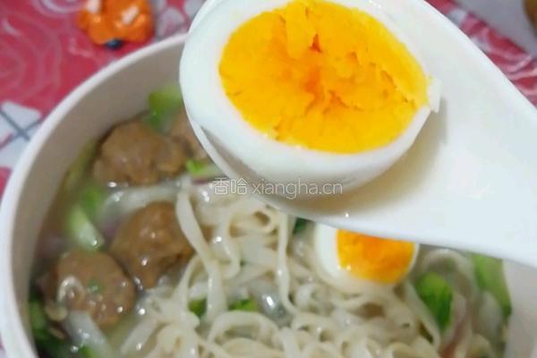 肉丸鸡蛋手擀面的做法图解14