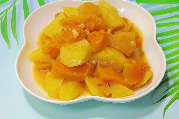 南瓜炖土豆的做法图解9