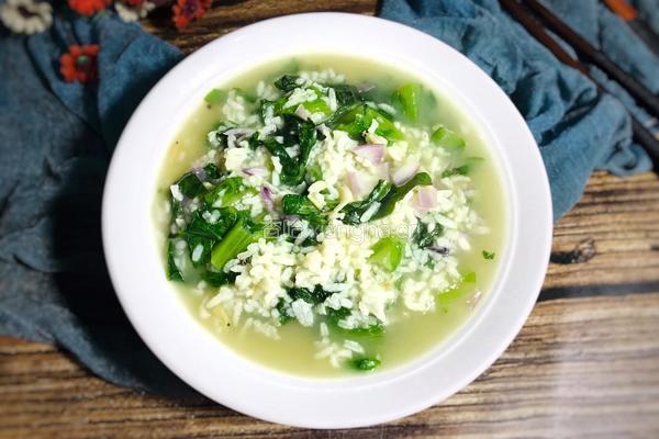 莴笋叶虾皮汤饭的做法图解9