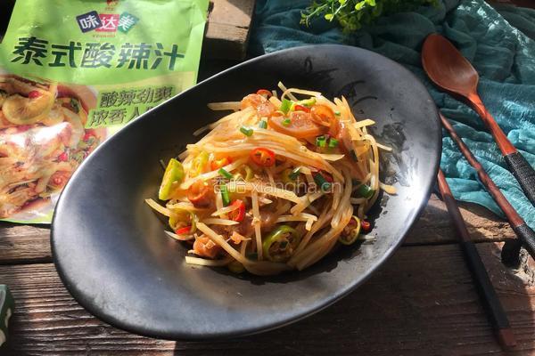 青红辣椒拌土豆丝的做法图解9