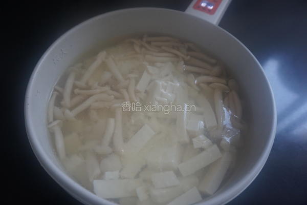 椒香白玉豆腐羹的做法图解5