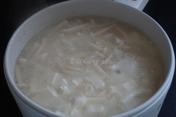 椒香白玉豆腐羹的做法图解7