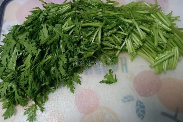 蒜蓉茼蒿的做法图解3