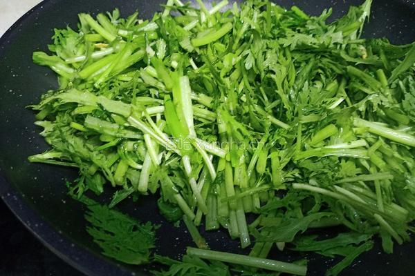 蒜蓉茼蒿的做法图解6