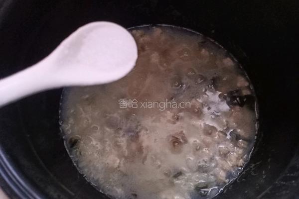 皮蛋瘦肉粥的做法图解10