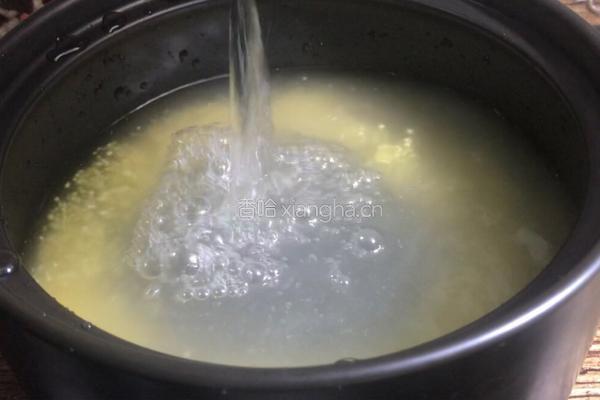 青菜海带小米粥的做法图解4