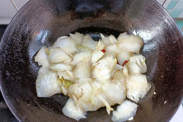 醋溜白菜的做法图解8