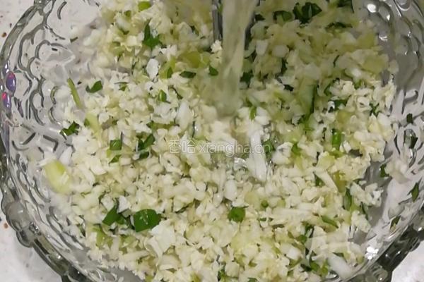 白菜素馅水饺的做法图解4