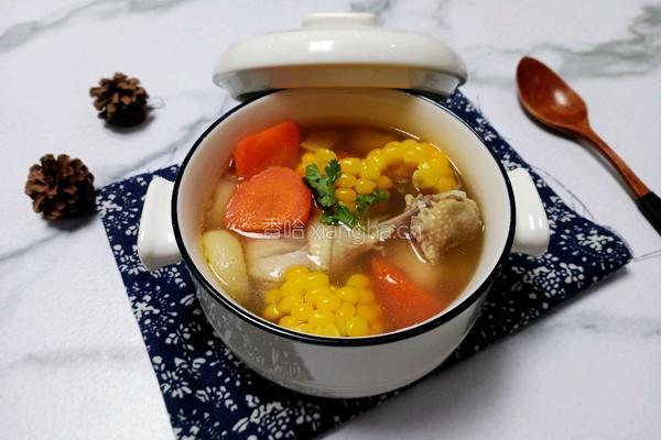 马蹄玉米鸡腿汤