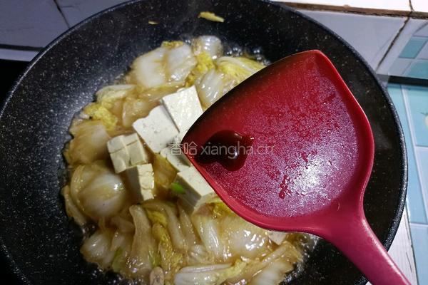 白菜炖豆腐的做法图解13