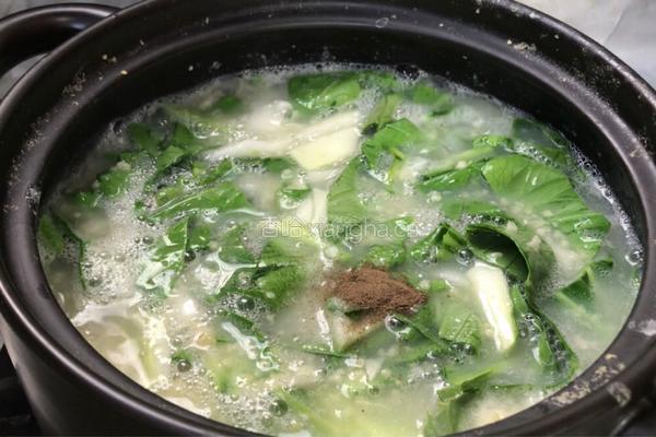 萝卜白菜粥的做法图解8