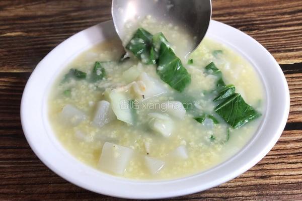 萝卜白菜粥的做法图解10