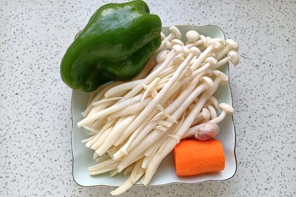 素炒白玉菇的做法图解1