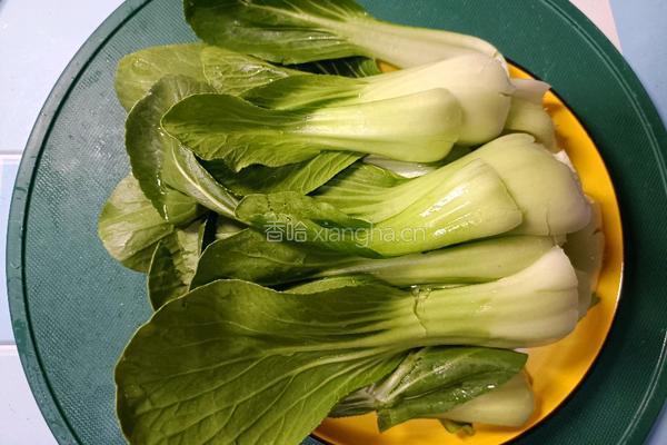 香菇油菜的做法图解3