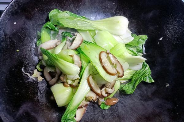 香菇油菜的做法图解8