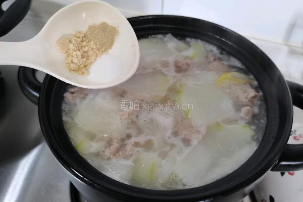 滑肉冬瓜汤的做法图解8